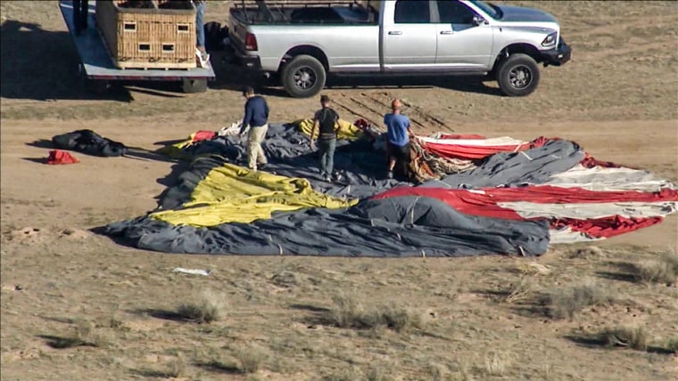 Four people died when a hot air balloon crashed in Eloy, Arizona, on Sunday morning, police said.