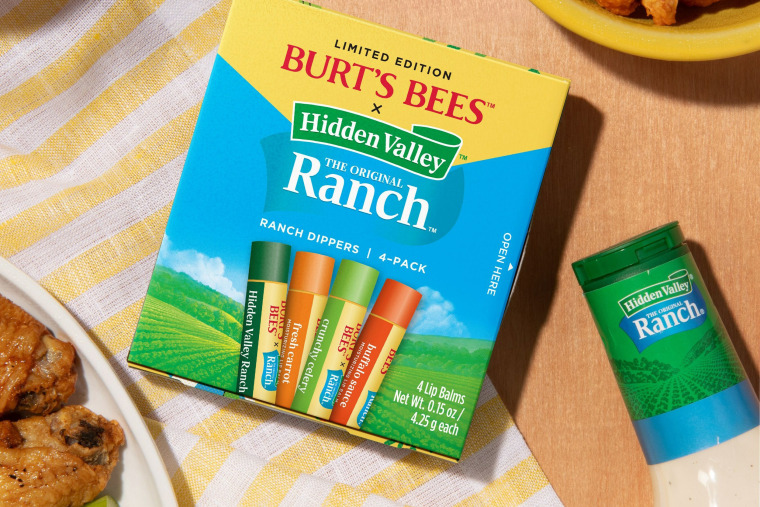 Burt’s Bees and Hidden Valley Ranch have joined forces in a lip balm.