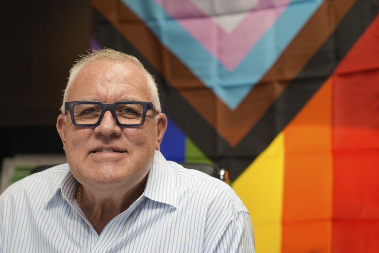 Robert Boo, CEO of the Pride Center at Equality Park, in his office in Wilton Manors, Fla.