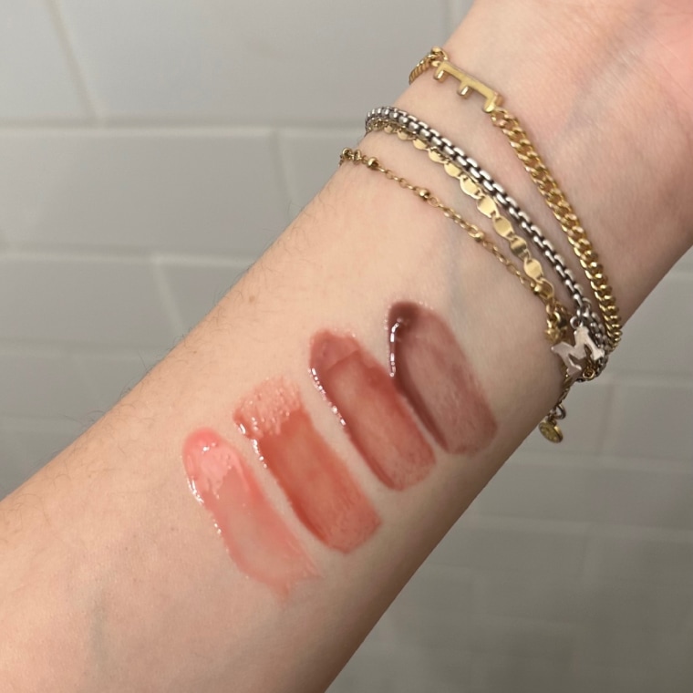 From left to right: Pink Cloud, Blush Dream, Rosewood Nights and Soft Mauve