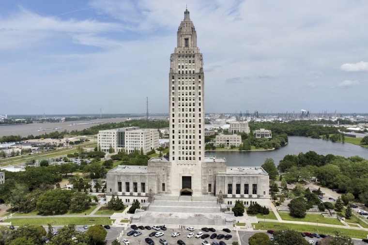 The Louisiana state Capitol in Baton Rouge.