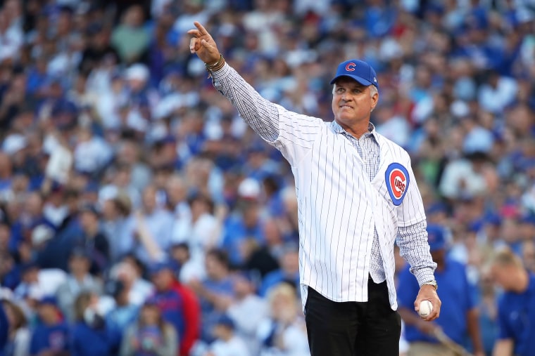baseball player retired arm wave cubs