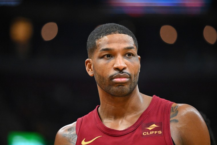 Tristan Thompson during a game between the Cleveland Cavaliers and the Atlanta Hawks in Cleveland,