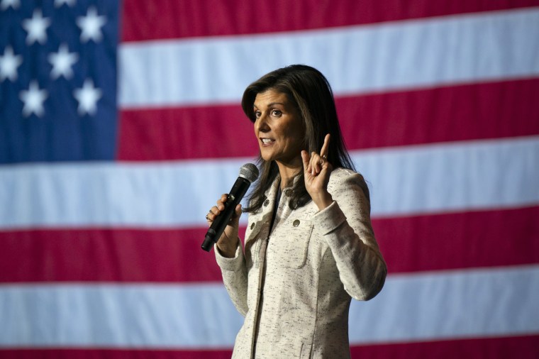 Image: Republican Presidential Candidate Nikki Haley Campaigns In Her Home State Of South Carolina