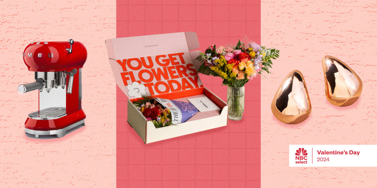 NBC Select editors share their favorite Valentine’s Day gifts for her, including a Smeg espresso machine, fresh flowers and teardrop earrings from Anthropologie. 