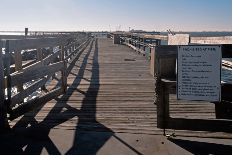 The original pier, which was built in 1818 to receive construction materials for Fort Monroe, is open to the public from dawn until dusk for sightseeing and fishing.