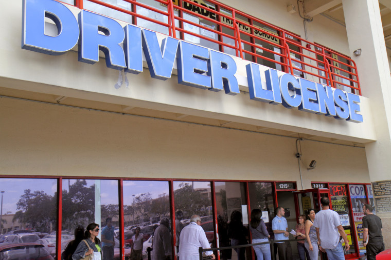 A driver license service center in Miami, Fla.