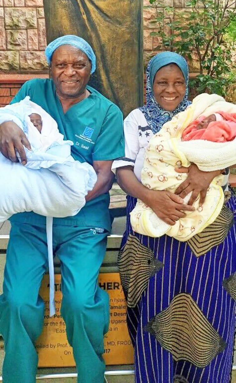  Dr. Edward Tamale Sali said he is "here" for 70-year-old Safina Namukwaya if she wants to have more children.