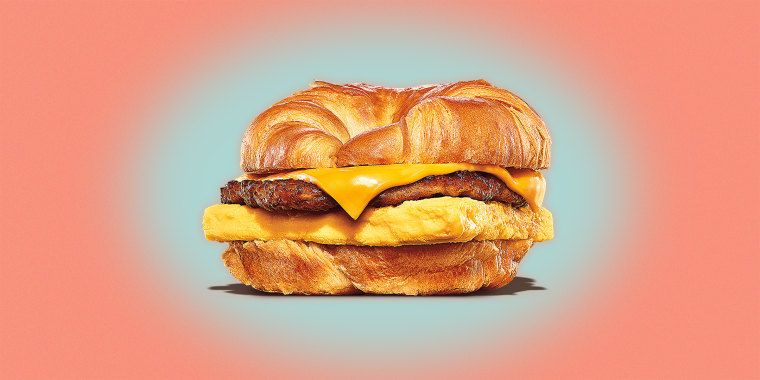 Burger King’s Croissan’wich breakfast sandwich.