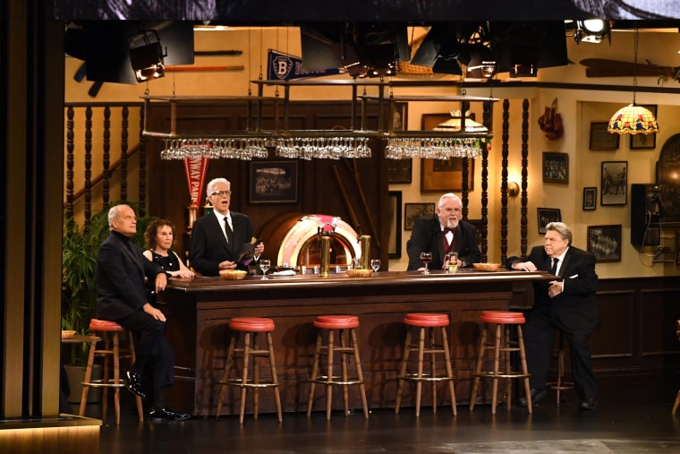 'Cheers' Cast Reunites On Stage at Emmy Awards