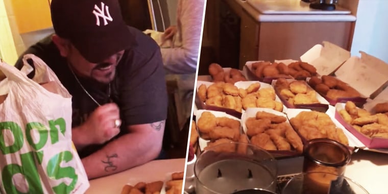 Family dinner goes viral after father mistakenly orders 200 chicken nuggets