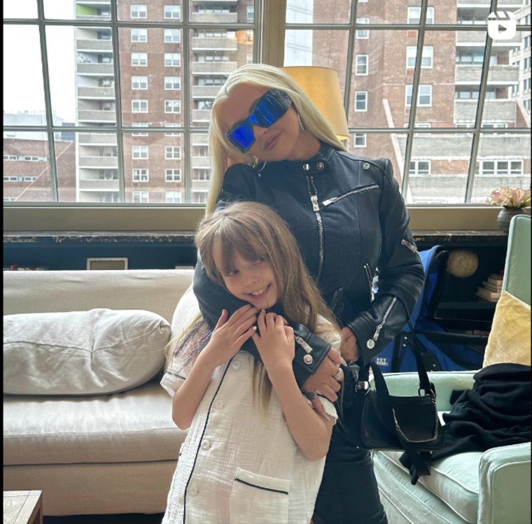 Christina Aguilera with her daughter, Summer.