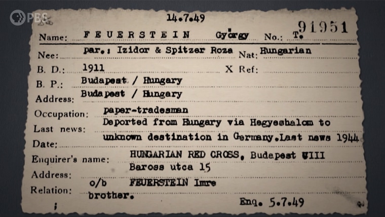Archives of the Red Cross show that Alanis Morissette's grandfather tried searching for his brother Gyorgy after WWII.