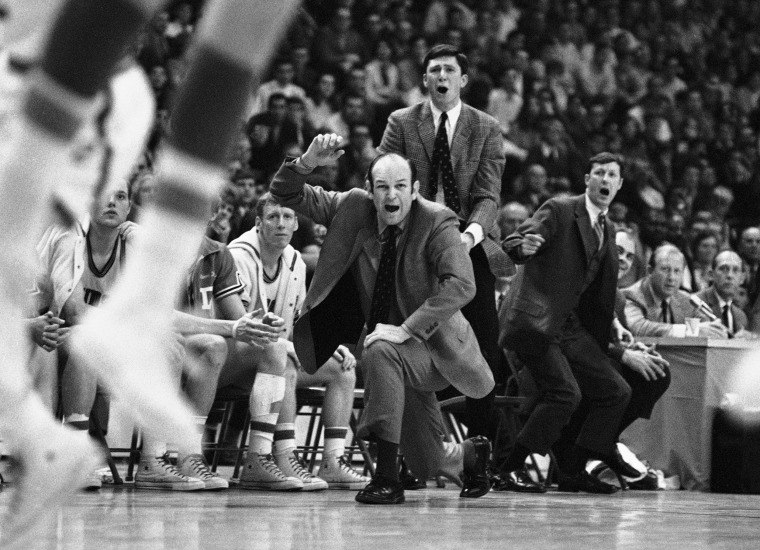 Davidson head coach Lefty Driesell during the NCAA Eastern Regional basketball tournament in College Park, Md.on March 15, 1969. 