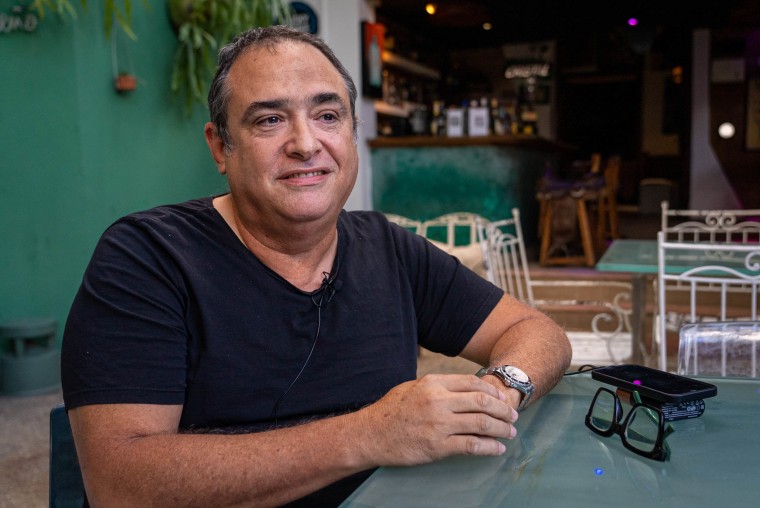 Raul Silva, owner of restaurant, Espacios, in the Miramar neighborhood of Havana, Cuba on January 31, 2024.