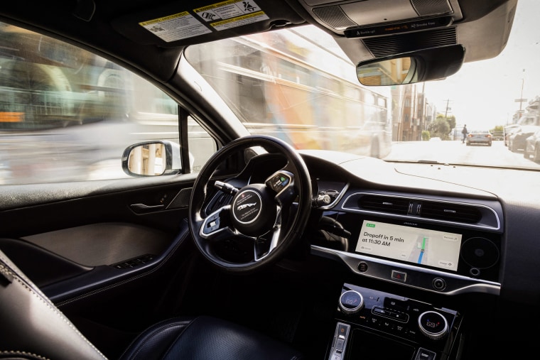 Inside a Waymo autonomous vehicle in San Francisco
