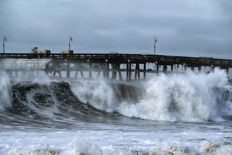 Since the Gold Rush, California's coast has been dotted by piers that have gone from serving steamships to becoming an integral part of many beach towns' identities, but rising seas and frequent storms due in part to climate change are threatening the iconic structures.