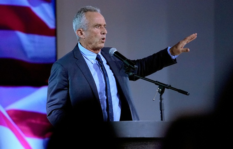 Robert F. Kennedy Jr. at a voter rally in Phoenix
