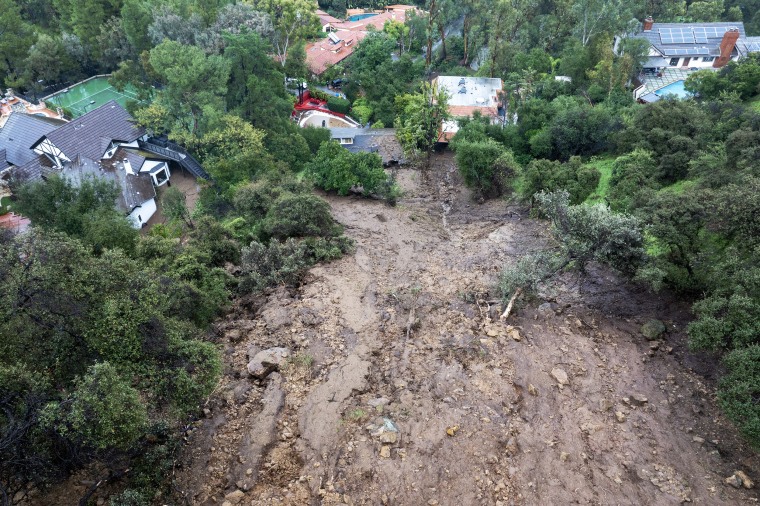 A powerful storm lashing California has left at least three people dead and caused devastating mudslides and flooding, after dumping months' worth of rain in a single day. 