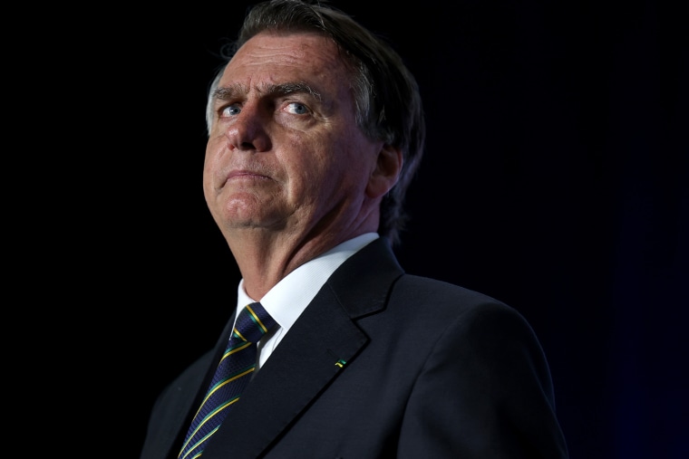 Jair Bolsonaro during the Turning Point USA event in Doral, Fla