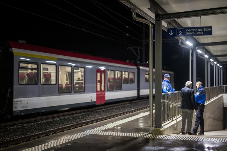 A hostage situation on a train in the west of Switzerland ended with the suspect killed in a police raid and the hostages safely freed, authorities said. 