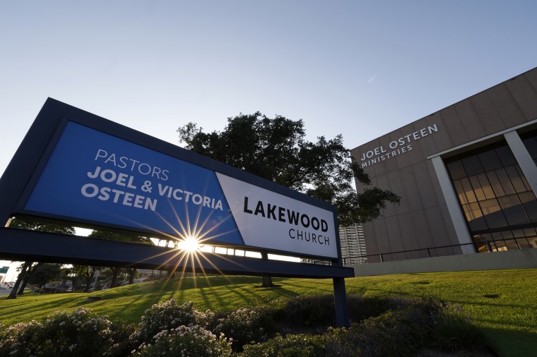 Lakewood Church, led by pastors Joel and Victoria Osteen, is an evangelical nondenominational Christian megachurch.