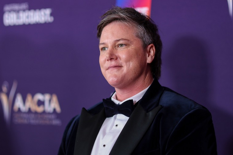 Hannah Gadsby attends the AACTA Awards in Gold Coast, Australia on Feb. 10, 2024.