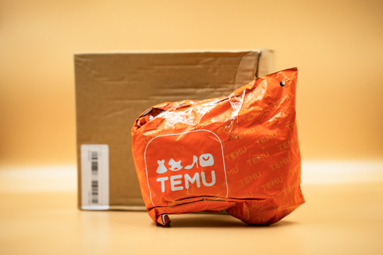 Orange Temu package