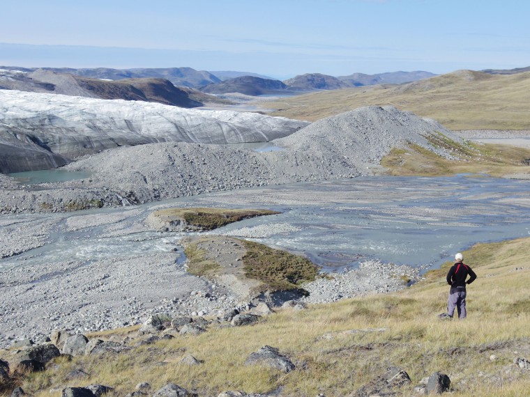 Russell Glacier and proglacial area, near Kangerlussuaq, west Greenland.