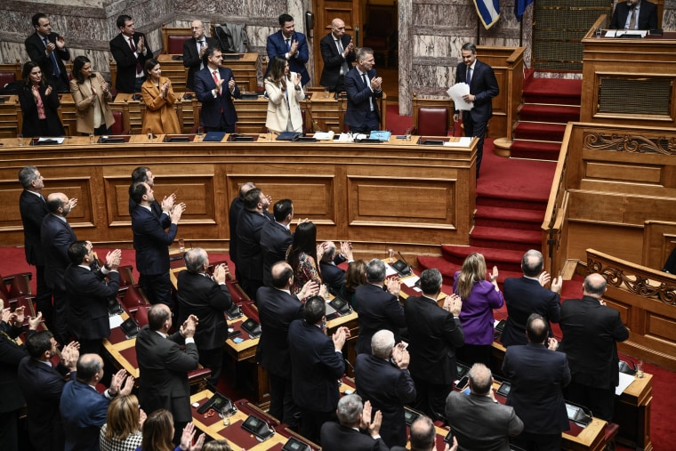 Image: Members of the Greek government