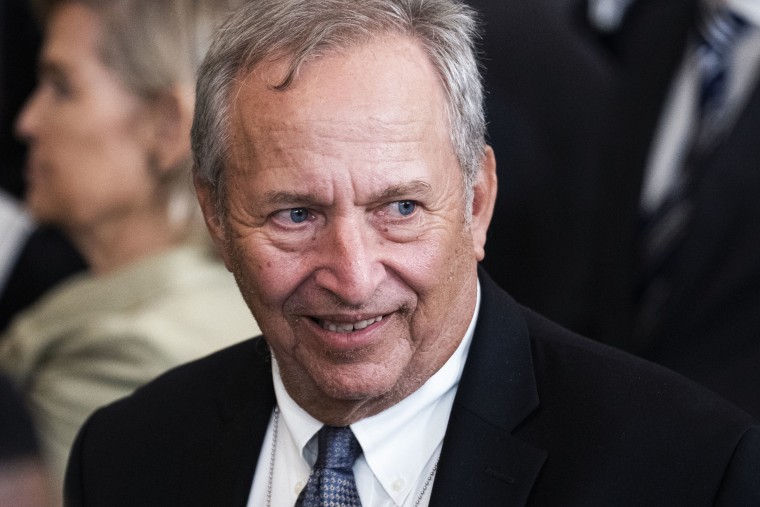 Former Treasury Secretary Larry Summers attends the official White House portrait unveiling ceremony for President Barack Obama and former First Lady Michelle Obama in the East Room of the White House on Sept. 7, 2022. 