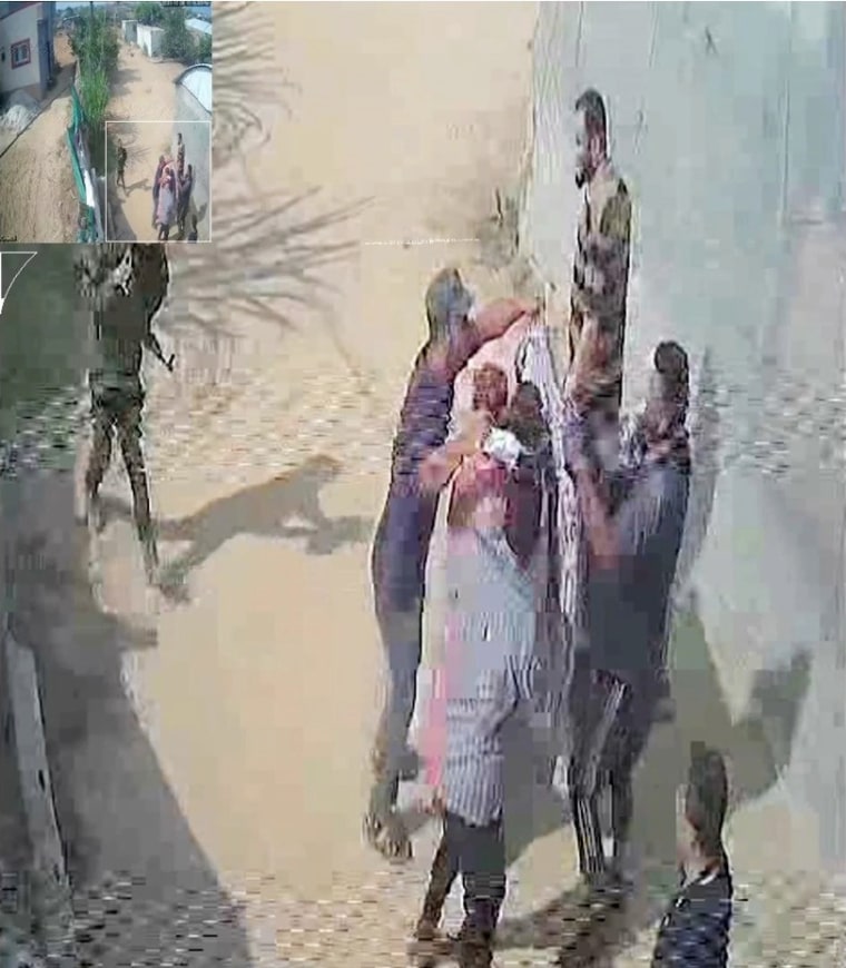 Footage from the security cameras in the area of Khan Yunis.