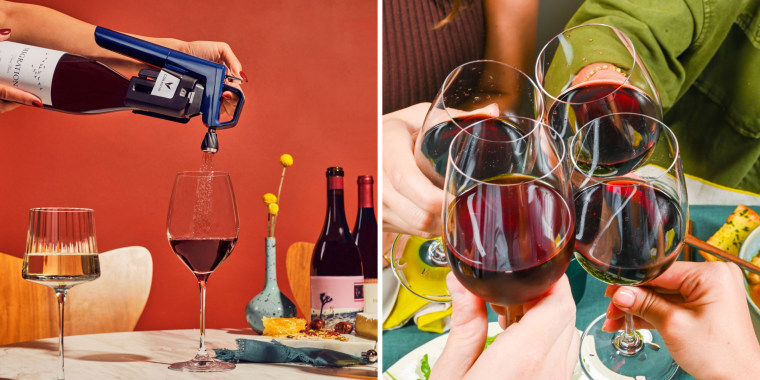 Wine aerators are best for red wines with a harsh or acidic taste, according to experts.