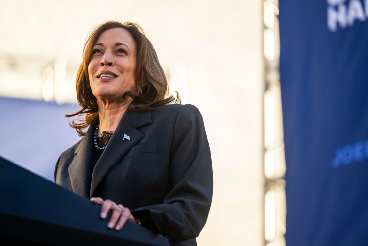 Vice President Kamala Harris speaks during a 'First In The Nation' campaign rally at South Carolina State University on Feb. 02, 2024 in Orangeburg, South Carolina. 