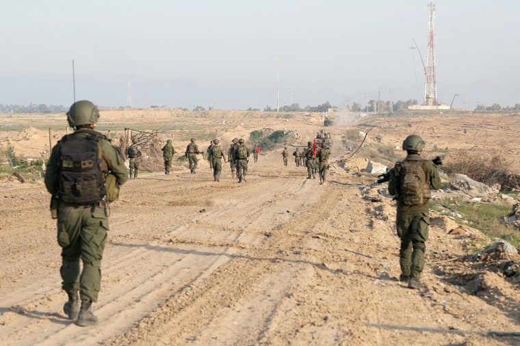 IDF troops in Gaza on Feb. 23, 2024.