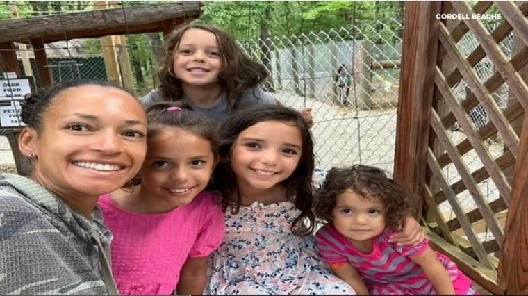 Bernadine “Birdie” Pruessner, 39, was found dead after the fire, along with her four children: 2-year-old Millie, 6-year-old Jackson and 9-year-old twin girls Ellie and Ivy in a Missouri fire. 