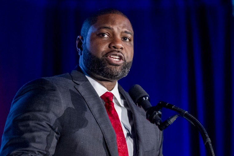 Rep. Byron Donalds, R-Fla., speaks at the Black Conservative Federation's Annual BCF Honors Gala in Columbia, SC., on Feb. 23, 2024.