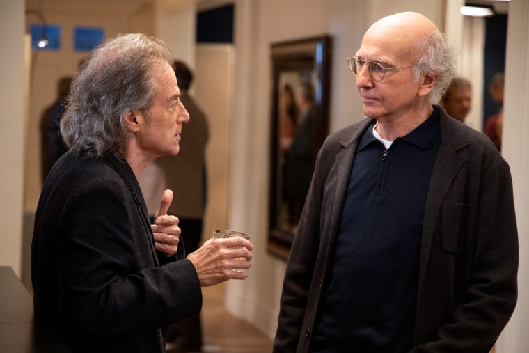 Richard Lewis and Larry David in Season 10 of "Curb Your Enthusiasm."