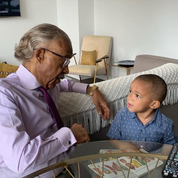 Al Sharpton and his grandson