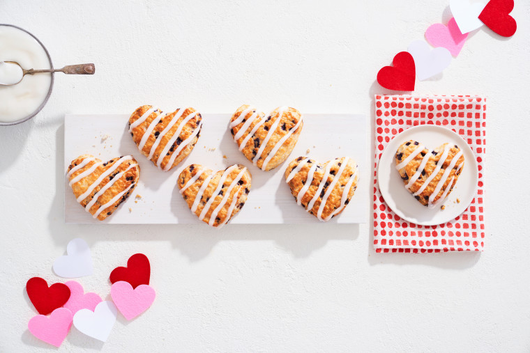 Heart-Shaped Bo-Berry Biscuits.