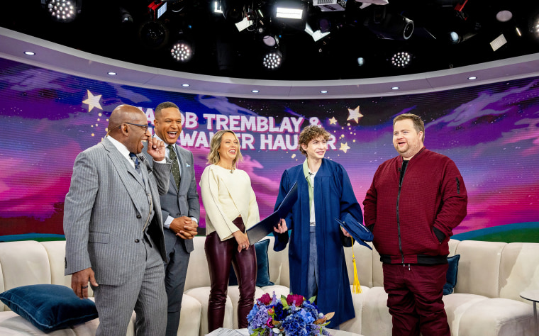 Jacob Tremblay and the TODAY crew