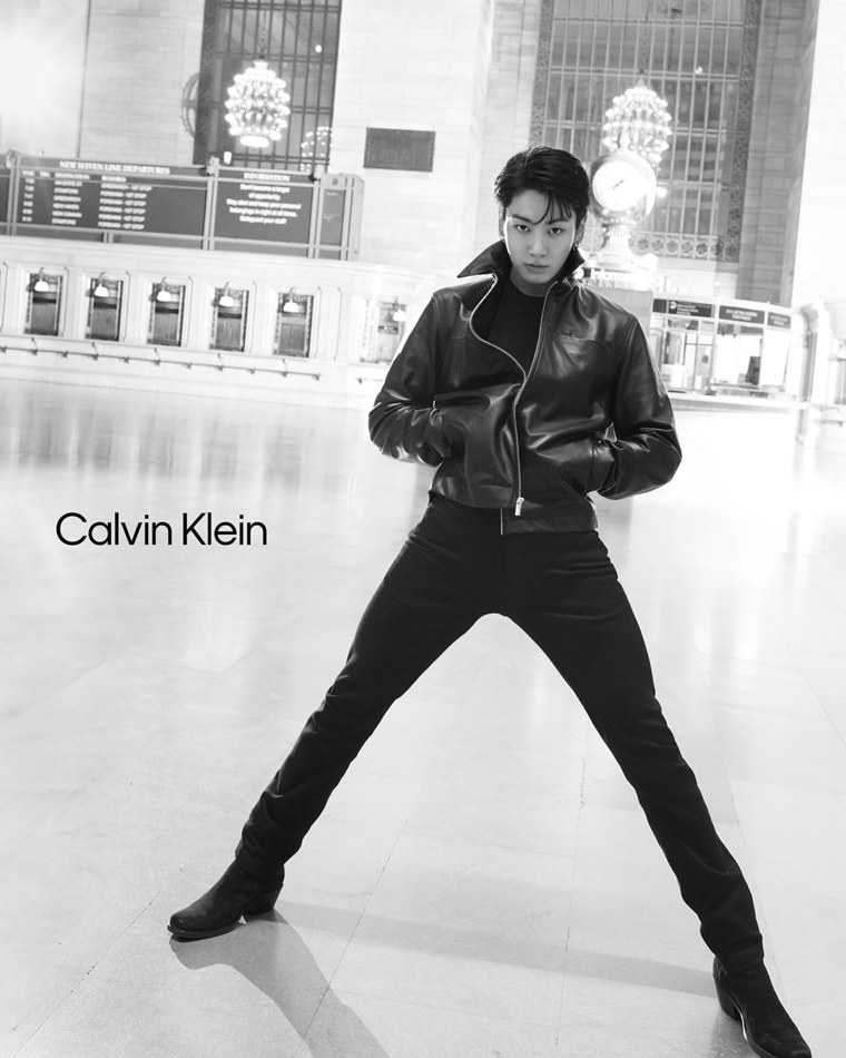 Jungkook in Calvin Klein campaign.