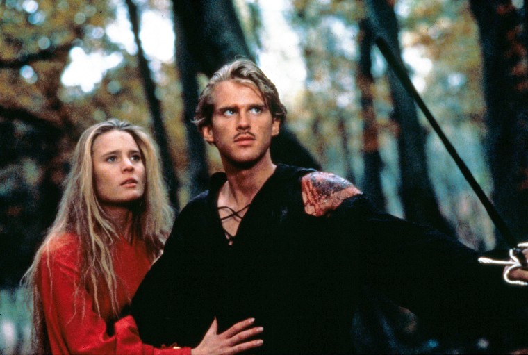 Robin Wright as Buttercup and Cary Elwes as Westley in "The Princess Bride."