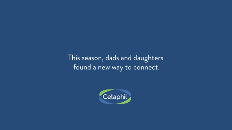 Cetaphil's message on their new Super Bowl ad.