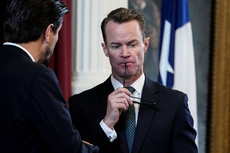  Texas House Speaker Dade Phelan at the Texas Capitol in Austin, Texas, on May 26, 2023. 