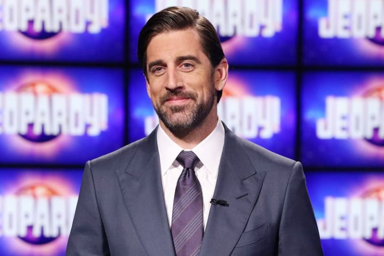Aaron Rodgers guest hosts Jeopardy for two weeks in April 2021.