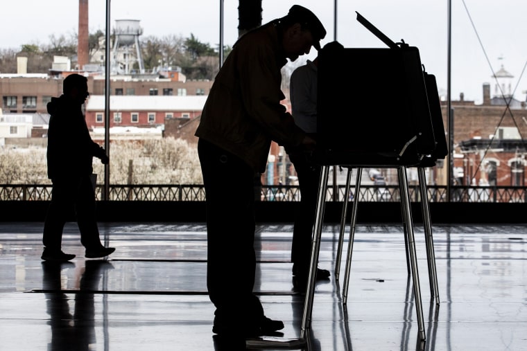 Voters cast their ballots in Richmond, Va.