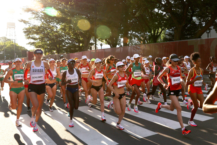 Athletics Marathon - Olympics: Day 15 women female competitors runners