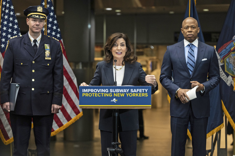 Governor Hochul and Mayor Adams Make a Subway Safety Announcement