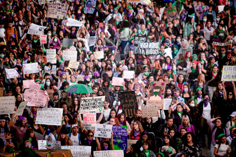 International Women's Day Demonstrations in Colombia